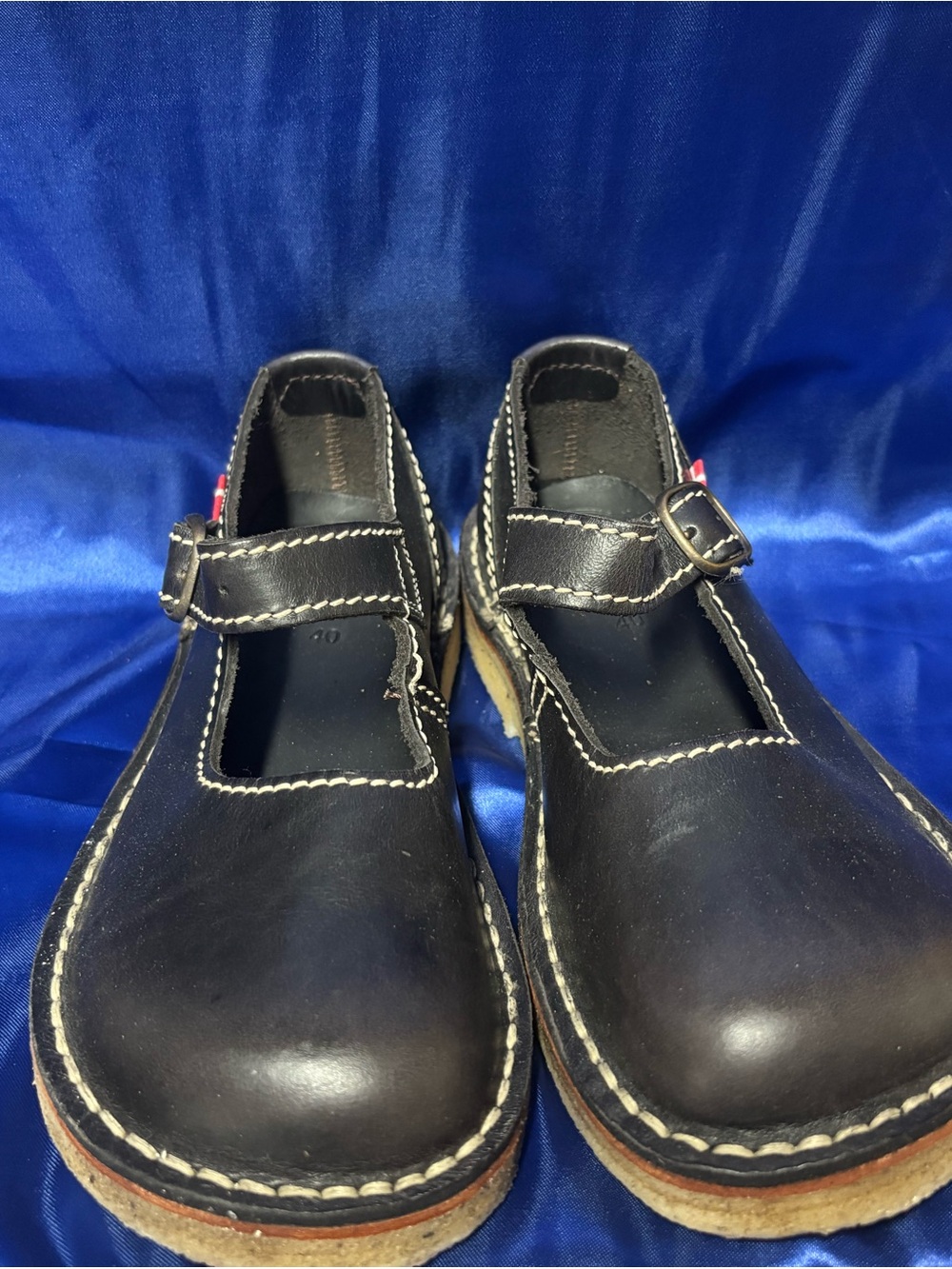 Duckfeet Sz 40 Black Leather Mary Jane NEW